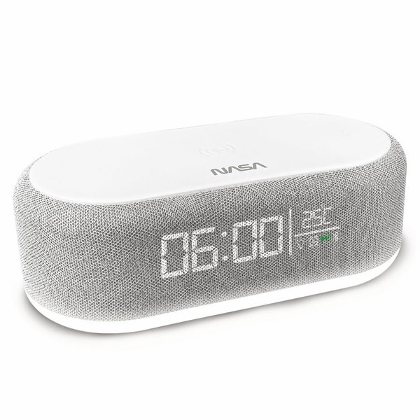 Głośnik Bluetooth Nasa Alarm Lampka LED Bluetooth Speaker