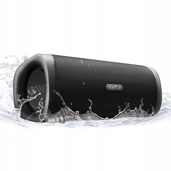 Głośnik przenośny Earfun 28W Bluetooth 5.0 czarny IPX7 wodoodporny