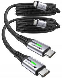 Kabel INIU USB typ C - USB typ C 2 m srebrny 2 metry