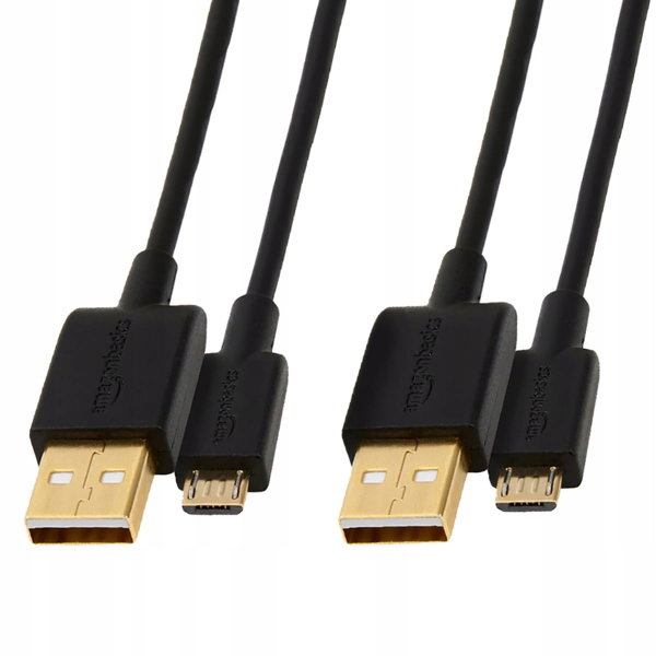Kabel USB AmazonBasics 7WXKV4 Czarny 1,8 m 2.0 USB A Micro-USB B