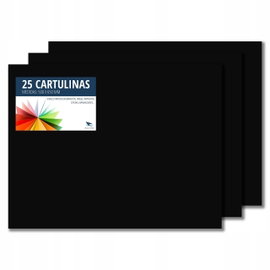 Kartony Raylu Paper Kartony 50x65cm czarny 25 sztuk 180g/m²