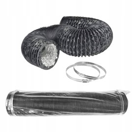 Kanał VentAir Pro102 czarny 8m elastyczny przewód aluminiowy PVC
