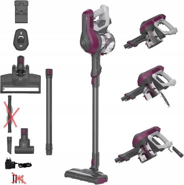 Hoover HF1 HF110P bezprzewodowy 30min LED Zbiornik 0.9L