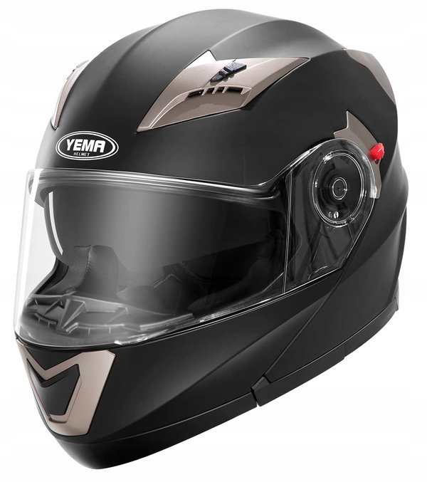Kask motocyklowy Yema YM-925 czarny r. L