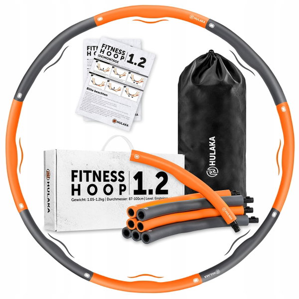 HULAKA 1.2 hula hoop 87-100 cm Z WYPUSTKAMI