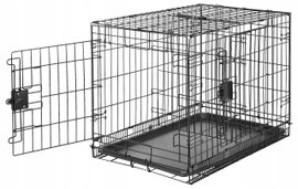 Klatka metal Amazon Basics 48 x 76 x 53 cm solidna konstrukcja dla zwierząt