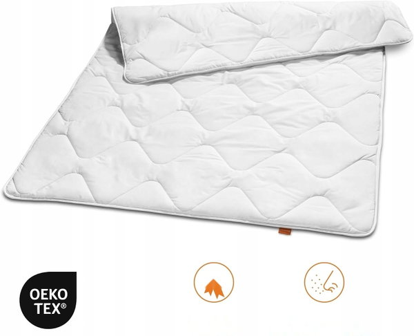 Kołdra sleepling Basic 120 biała 155 x 200 cm całoroczna mikrofibra średnia