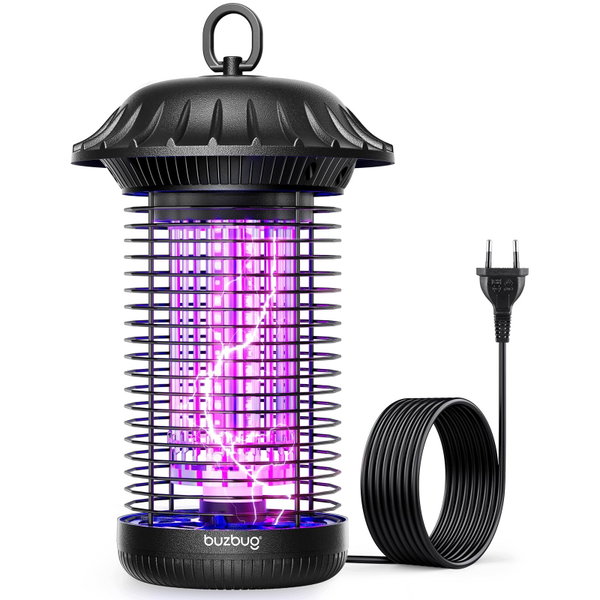 Lampa LED Buzbug Wysokonapięciowa Pułapka na Komary i Muchy Czarna