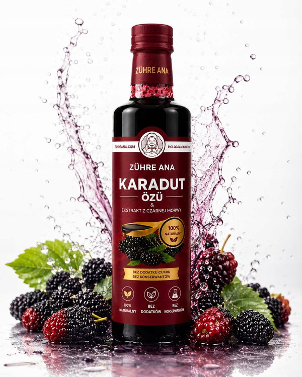 Koncentrat z czarnej morwy naturalny 670 ml