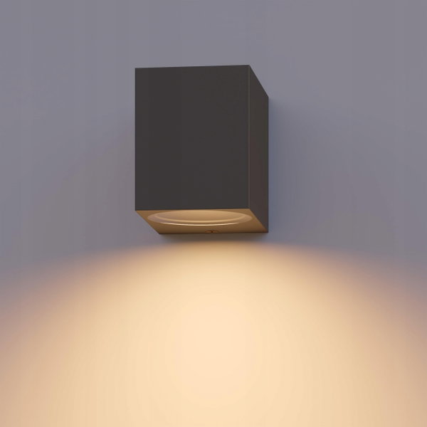 Lampa ścienna CALEX Sanremo antracyt wodoodporna GU10 LED