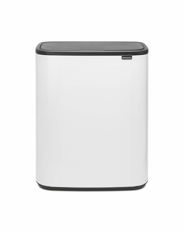 Kosz na śmieci Brabantia 60l biały metalowy elegancki design