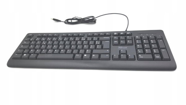 Klawiatura Przewodowa Trust Taro Ergonomiczna Kompaktowy Design