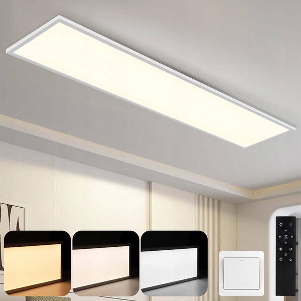 Lampa sufitowa Producent LED Model biała 120x30CM z pilotem 48W do kuchni