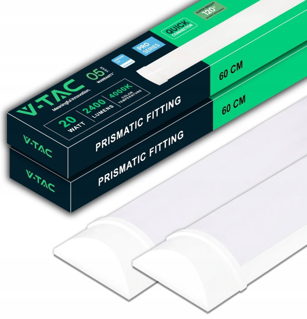 Lampa LED V-TAC 60 cm Samsung Chip 2400lm 4000K 20W Neutralna biel