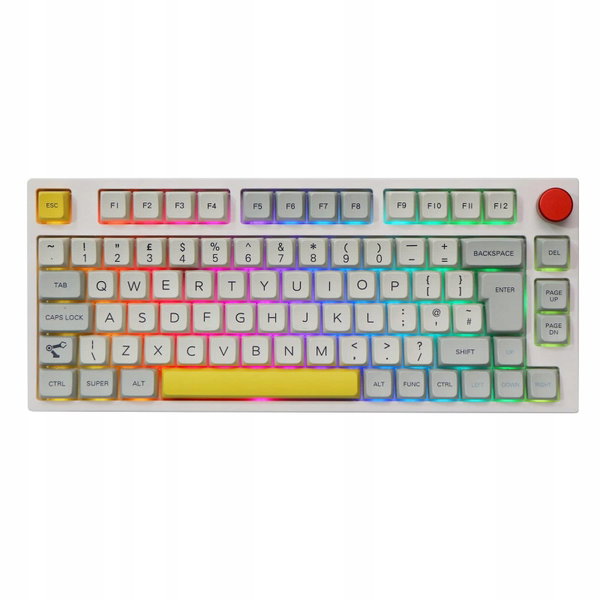 Klawiatura EPOMAKER TH80 PRO czarna Hot Swap RGB 75% UK ISO QWERTY