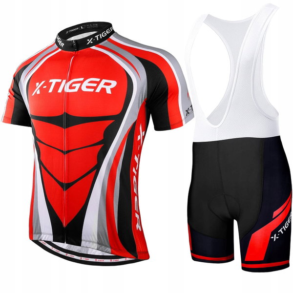 Koszulka X-TIGER 0501 czarna XXL oddychająca z spodenkami 5D