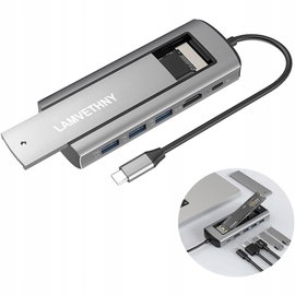Koncentrator Anker A8385 6-w-1 wyświetlacz 4K obsługa Macbook 100W