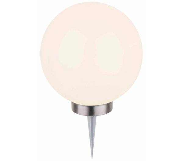 Lampa solarna Dehner Elektronik biały 30 cm wbijana 1 sztuka