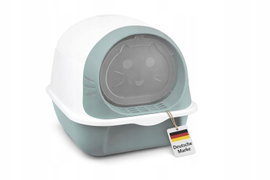 Kuweta dla kotów PetComfort Classic Mint Green z matą do żwirku i łopatką