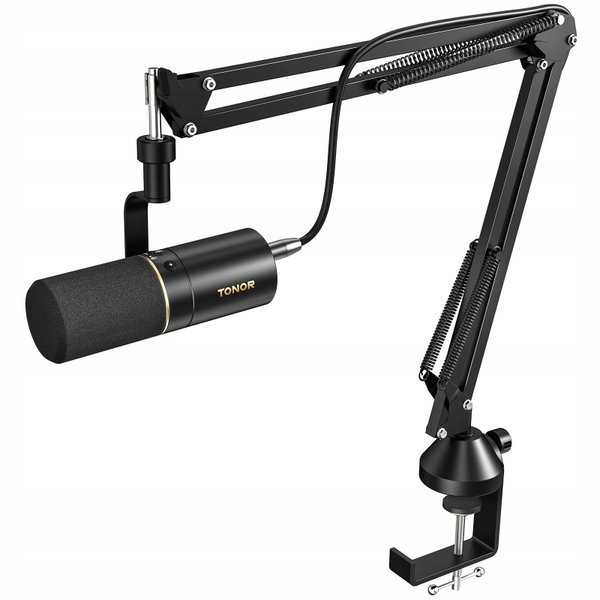 Mikrofon TONOR TD510+ dynamiczny USB XLR z wysięgnikiem idealny do nagrań