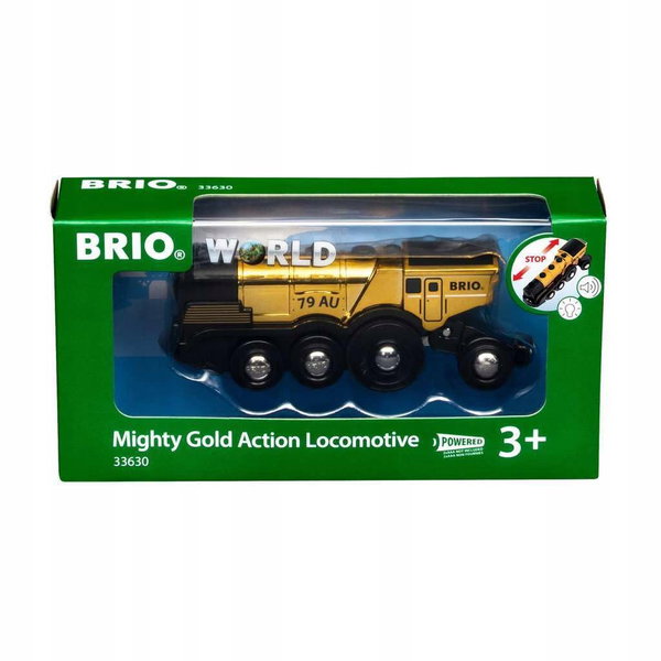 Lokomotywa Brio Mighty Gold Action 33630 złoty świetne osiągi