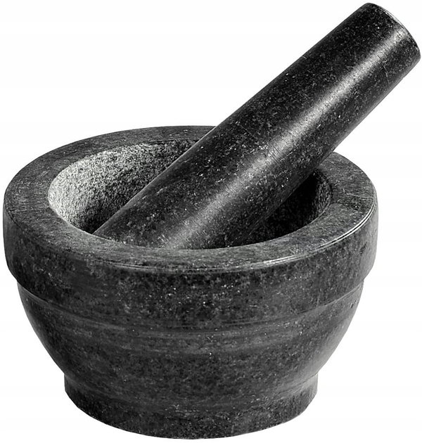 MOŹDZIERZ GRANITOWY Z TŁUCZKIEM KUCHENNY DUŻY KESPER 71501 16 X 8 CM