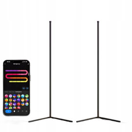 LuminexDesigns Lampa stojąca LED 2 sztuki RGB 150 cm