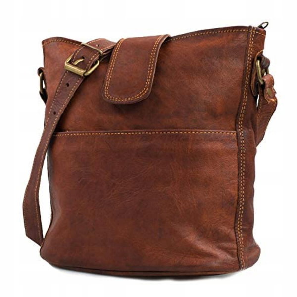 Leabags torebka brązowy LB-2201-BR