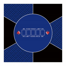 Mata do pokera LaiEr 140x140-Blue składana przenośna gumowa
