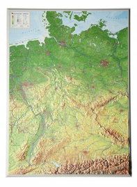 Mapa Reliefowa Niemcy producent model plastikowe wypukłe 1 1 200 000
