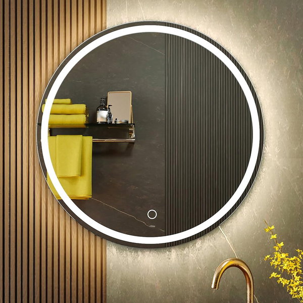 Lustro KWW nowoczesne LED 60x60 cm dotykowe regulacja barwy