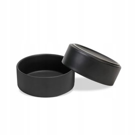 Miska SPUNKYJUNKY Ceramiczna czarna 850ml dla kotów i psów 2 sztuki
