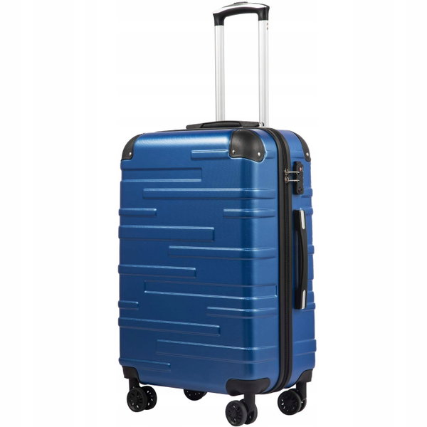 LEKKA WALIZKA KABINOWA BAGAŻ Z KOŁAMI COOLIFE ABS 56X39X22CM 38L BIZNESOWA