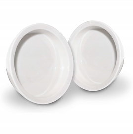 Miska dla kota Pfotenolymp bambus porcelana podwyższona dwie sztuki