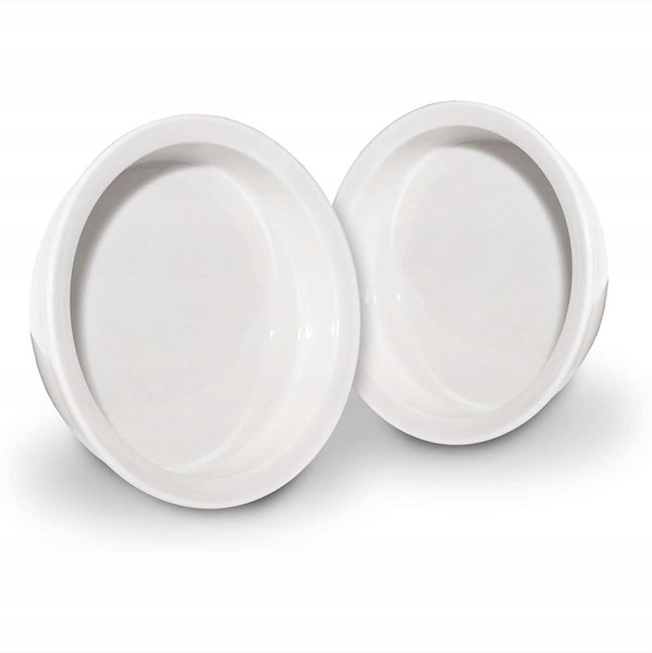 Miska dla kota Pfotenolymp bambus porcelana podwyższona dwie sztuki