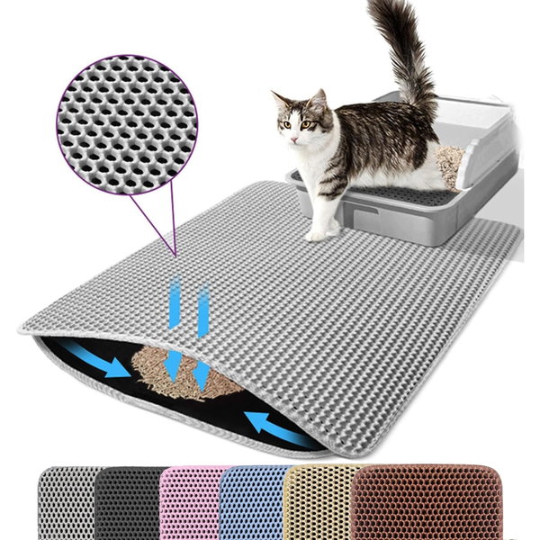 Mata do żwirku Petinstinct Plaster miodu szara 61 x 45 cm wodoodporna