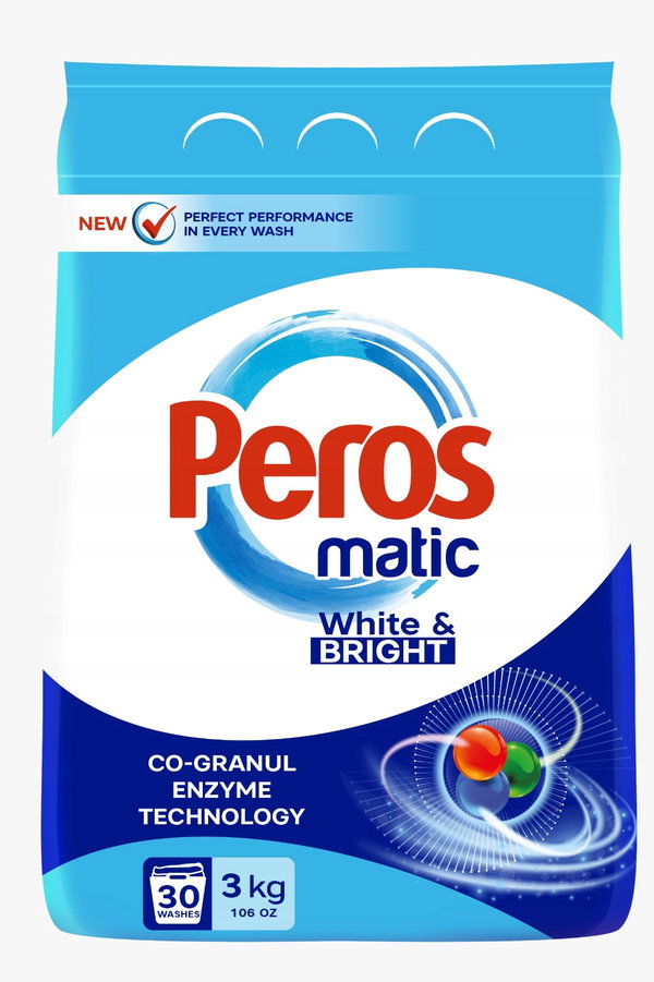 PEROS PROSZEK DO PRANIA BIAŁYCH TKANIN 3KG