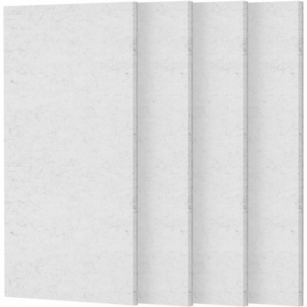 Panele akustyczne TONOR Duże szare 112x55 cm samoprzylepne 4 sztuki