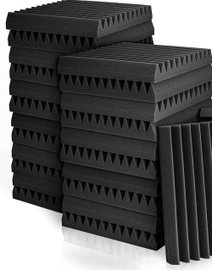Panele akustyczne Fstop Labs pianka czarna 5 cm 30x30 cm 12 sztuk