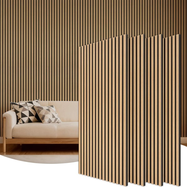 Panele akustyczne TONOR 120x60 cm zestaw 4 sztuk teak