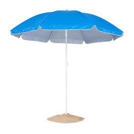 Parasol FORA 150 cm niebieski ochrona UV regulowana wysokość pokrowiec