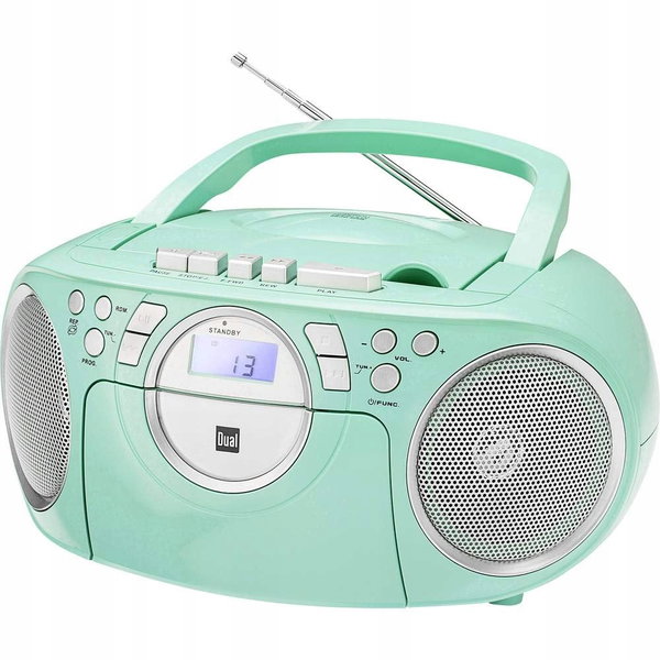 Odbiornik Radiowy Dual P90 75404 Miętowy Srebrny Kompaktowy Design
