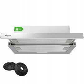 Okap teleskopowy CIARRA CBCS6906D inox 60cm 370m3/h
