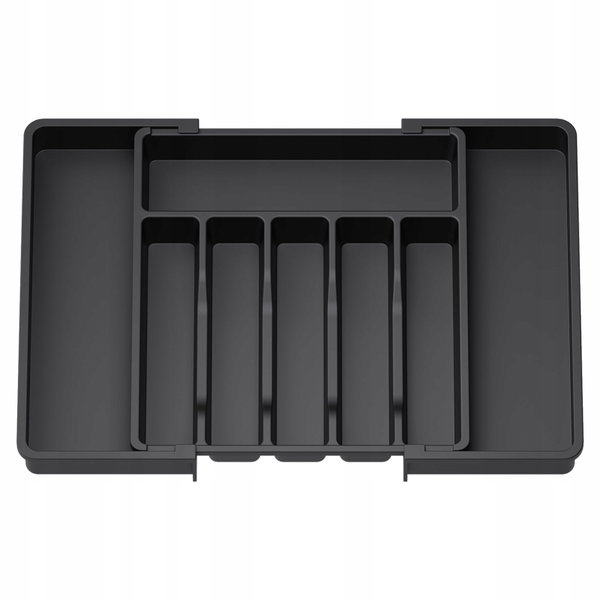 Organizer Lifewit Silverware rozszerzalny czarny duży regulowany uchwyt