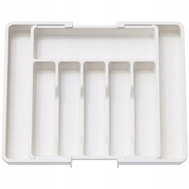Organizer sztućców Lifewit Silverware biały rozszerzalny duży