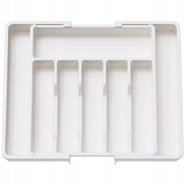 Organizer sztućców Lifewit Silverware biały rozszerzalny duży