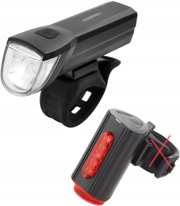 Oświetlenie rowerowe Fischer LED 30 lm akumulatorowe