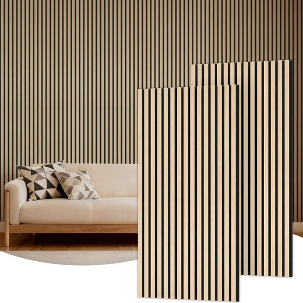 Panele Akustyczne TONOR 3D BurlyWood 120x60 cm Zestaw 2 Sztuki