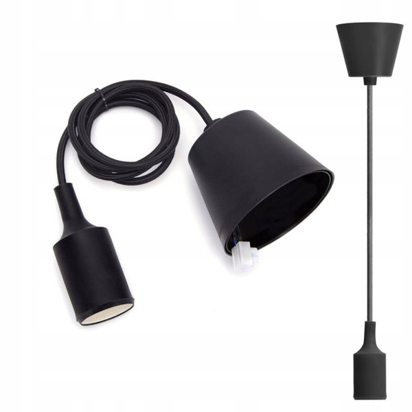 Oprawka E27 Lampa wisząca Aigostar czarna