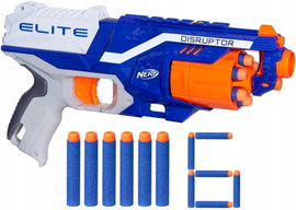 PODSTAWOWY Pistolet NERF N-STRIKE ELITE DISRUPTOR + 6 strzałek B9837